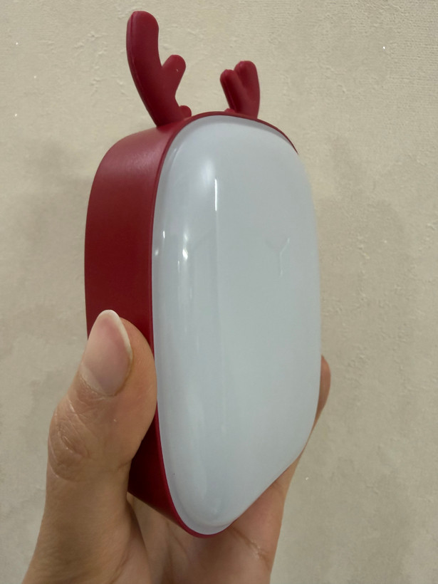 چراغ خواب شارژی طرح گوزن فانتزی با پاوربانک
